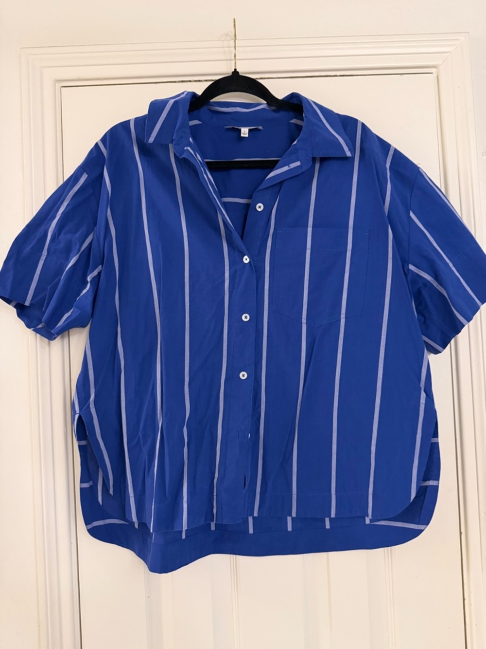Madewell Oversized Boxy Button Up Top - Size Large - Picture 4 of 9